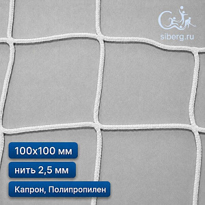 Защитная сетка от БПЛА и дронов 100х100 мм 2,5 мм белый (Капрон, Полипропилен)